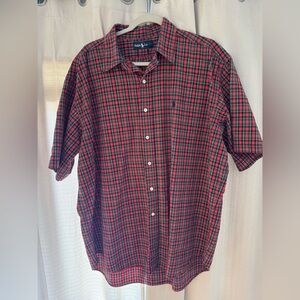 VINTAGE 1990’s Men’s XL Red Short Sleeve Ralph Lauren Polo Shirt